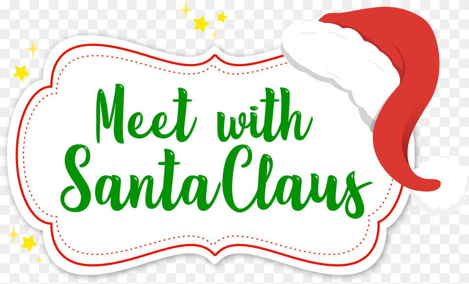 Meet With Santa Claus Illustration, Text, Birthday Cake, Cake, Cream Free Transparent Png