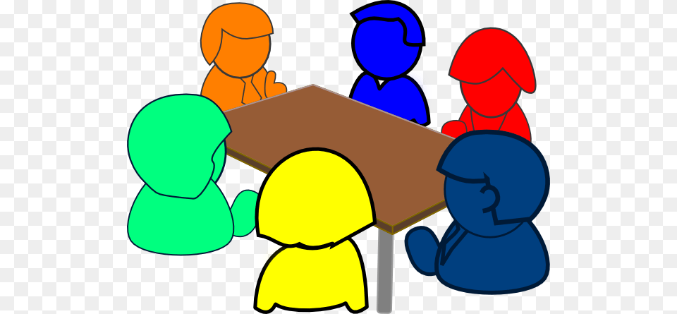 Meeting Clipart, People, Person, Furniture, Table Free Png Download