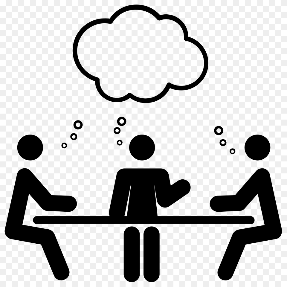 Meeting Icon, Gray Free Transparent Png