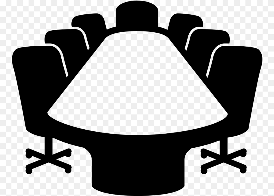 Meeting Icon Icon Meeting Room Clipart Black And White, Gray Png Image