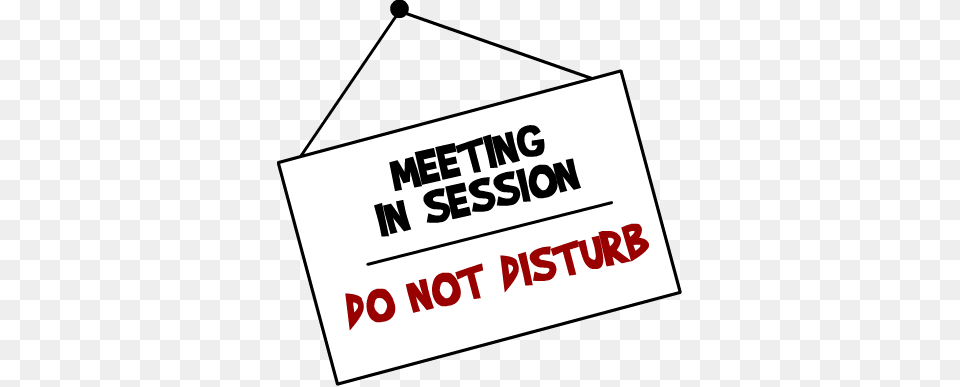 Meeting In Session Notice, Text Free Png Download