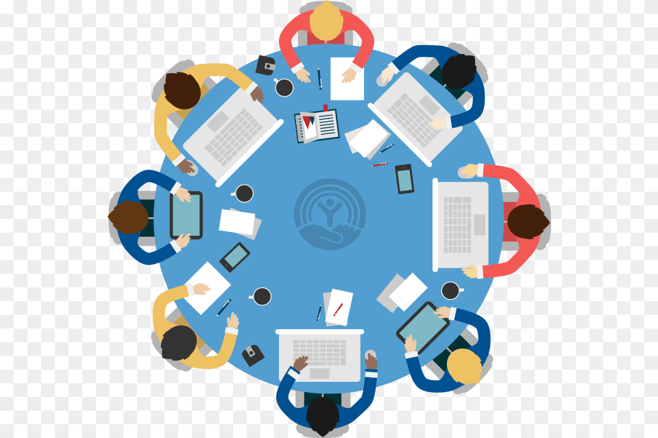 Meeting Round Table, Network, Person, Adult, Male Free Png