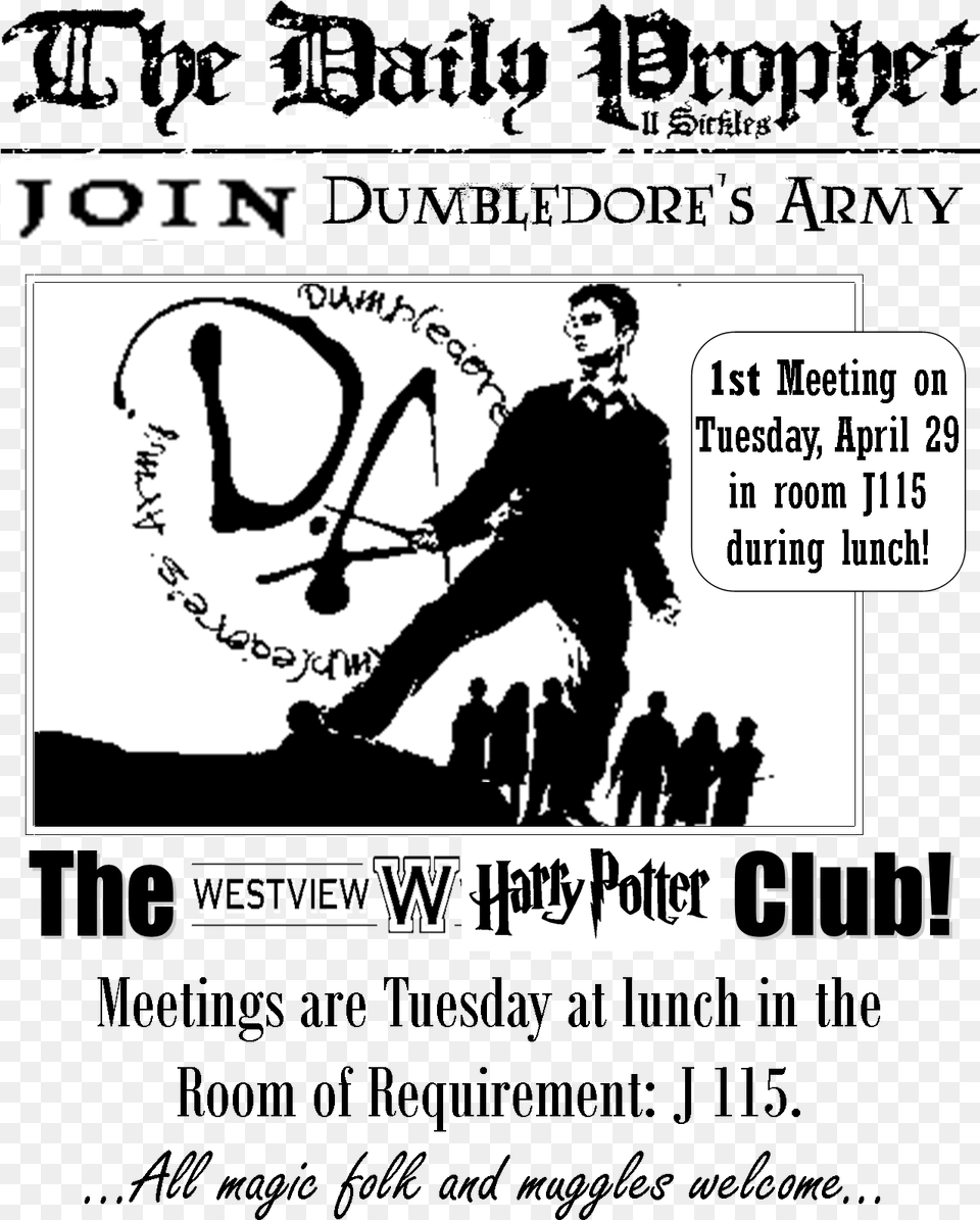 Meetings Dumbledoreu0027s Army Harry Potter, Adult, Publication, Person, Man Png