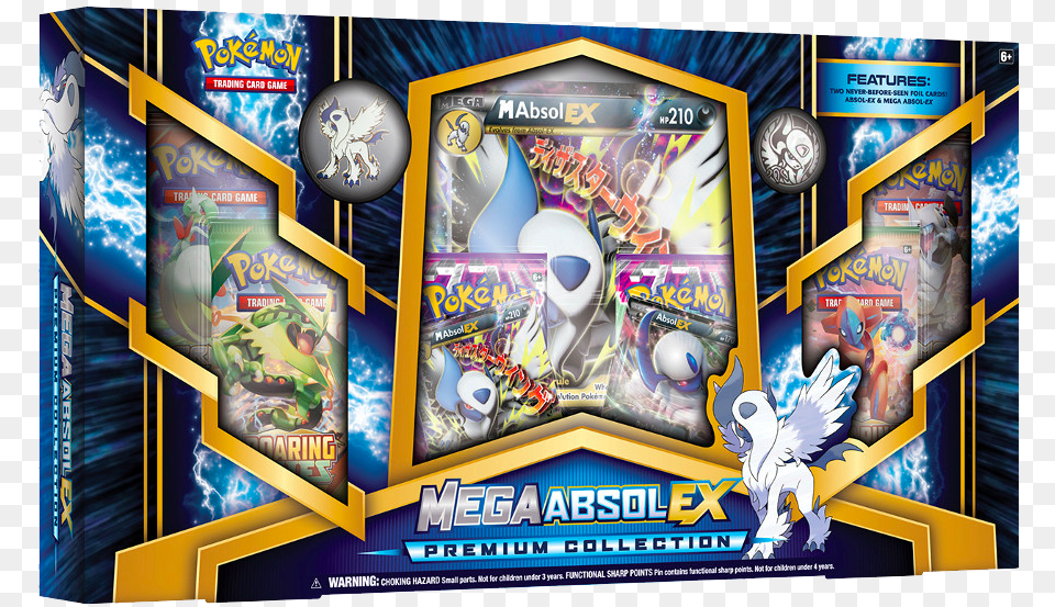 Mega Absol Ex Premium Collection Pokemon Trading Card Game Mega Absol Ex Box, Animal, Bird, Arcade Game Machine Free Png Download