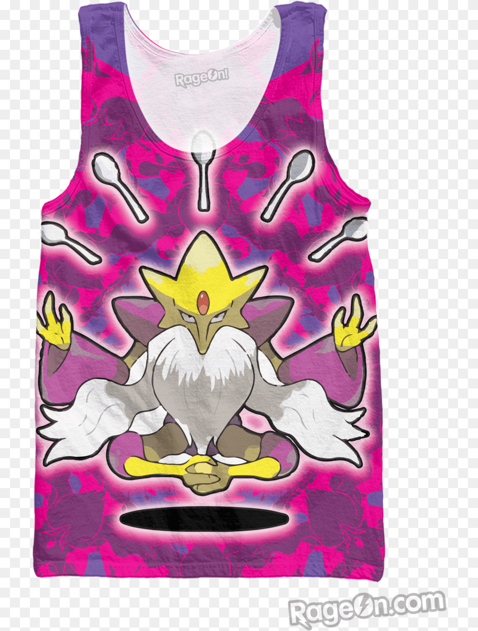 Mega Alakazam Tank Top Active Tank, Clothing, Vest, Tank Top, Baby Free Transparent Png