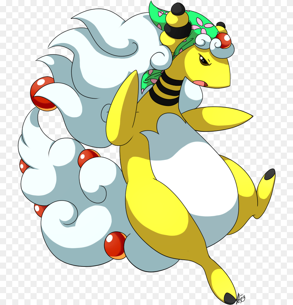 Mega Ampharos My Dragon Sheep Baby Mega Ampharos Dragon Ball, Animal, Bee, Insect, Invertebrate Png Image