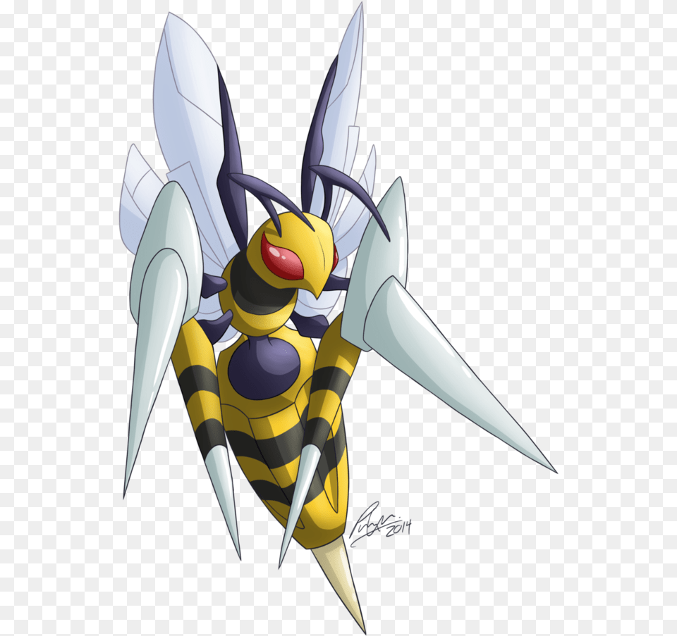Mega Beedrill By Utahraptorz Insect, Animal, Bee, Wasp, Invertebrate Free Transparent Png