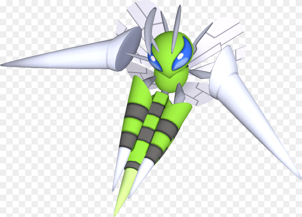 Mega Beedrill Transparent 3d, Animal, Bee, Insect, Invertebrate Png Image