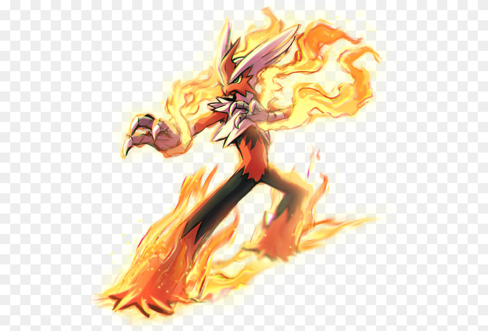 Mega Blaziken By Kawiko Mega Blaziken, Adult, Female, Person, Woman Free Png Download