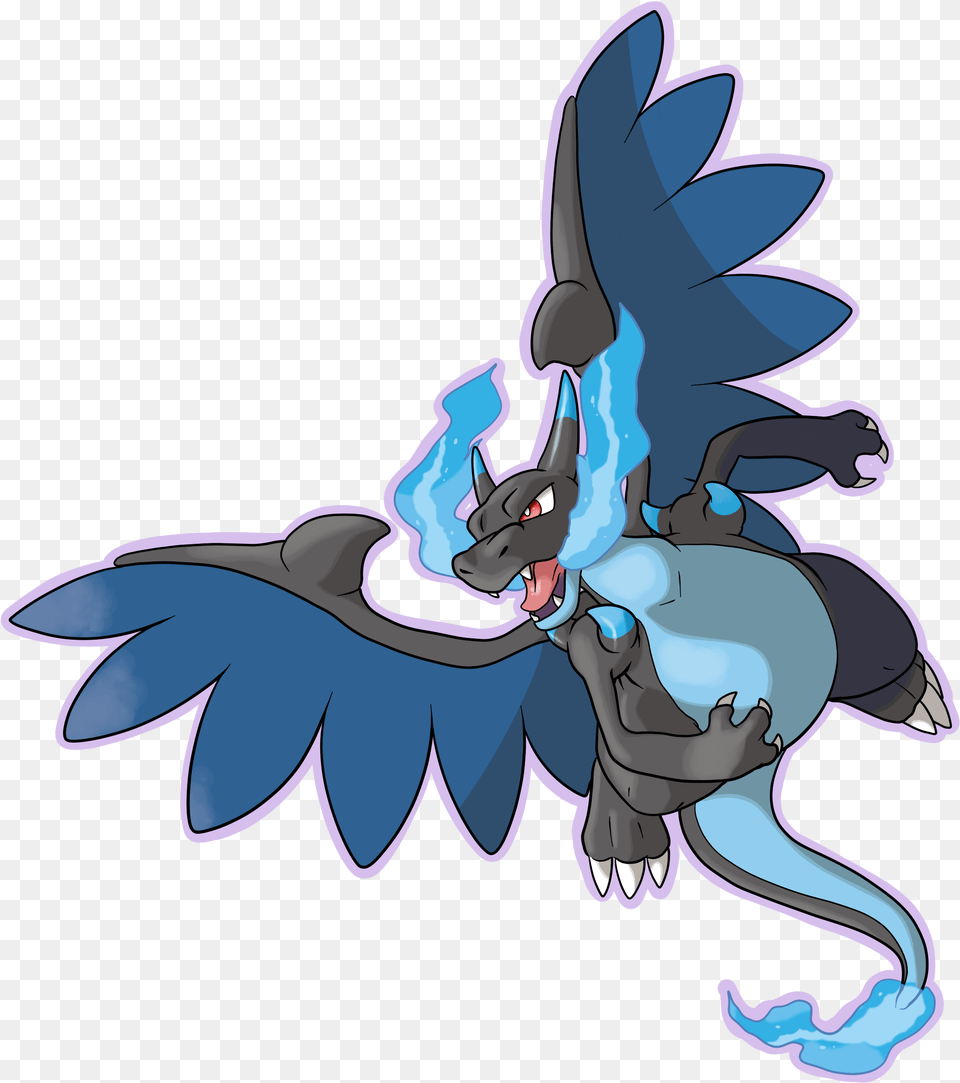 Mega Charizard X, Animal, Bird, Jay, Baby Free Png