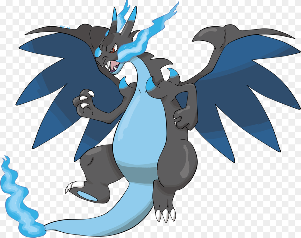 Mega Charizard X Download Mega Charizard X, Dragon, Animal, Fish, Sea Life Png Image