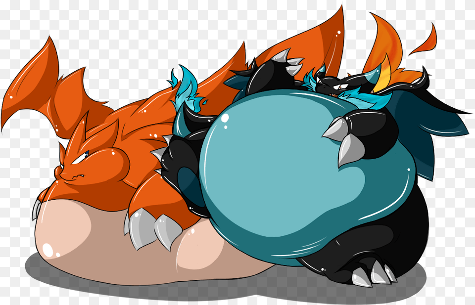 Mega Charizard X Fat Clipart Fat Mega Charizard Y, Animal, Fish, Sea Life, Shark Free Transparent Png