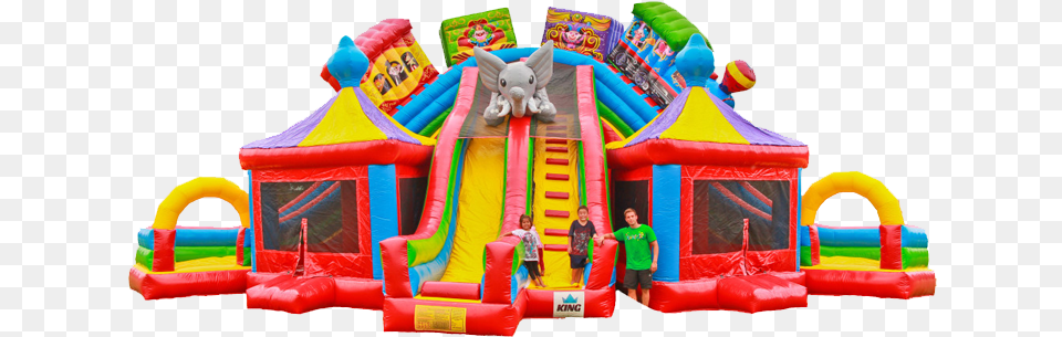 Mega Circus City Circus Tent Bounce House, Play Area, Inflatable, Person, Indoors Free Png