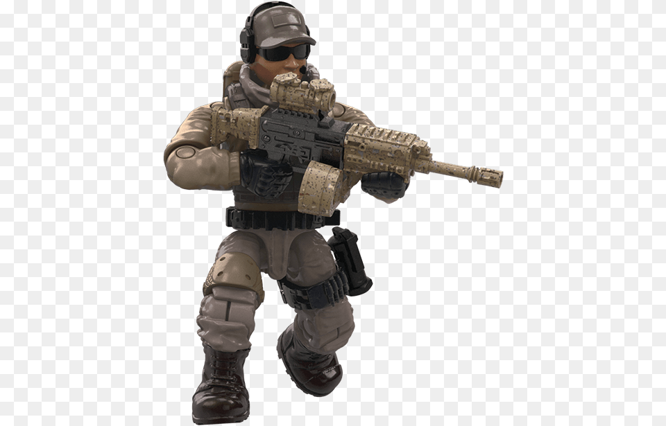 Mega Construx Call Of Duty Desert Air Defenders, Baby, Person, Firearm, Weapon Free Transparent Png