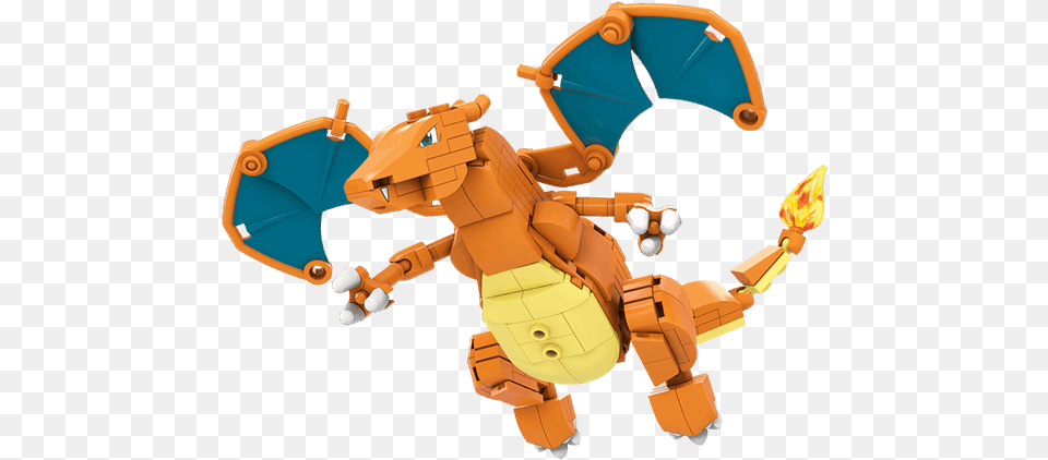 Mega Construx Pokemon Charizard Building Toys Pokemon Mega Construx, Bulldozer, Machine Free Png