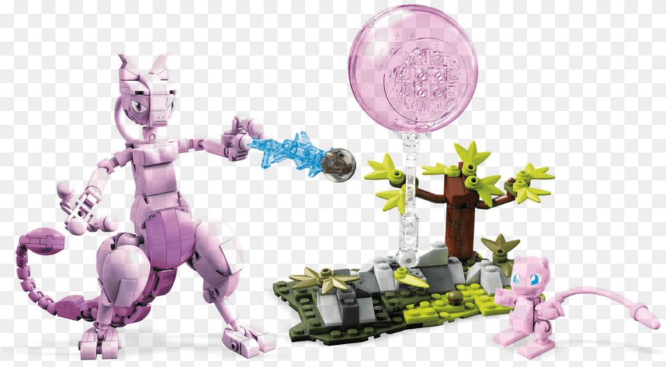 Mega Construx Pokemon Mewtwo, Purple, Baby, Person, Toy Free Png Download