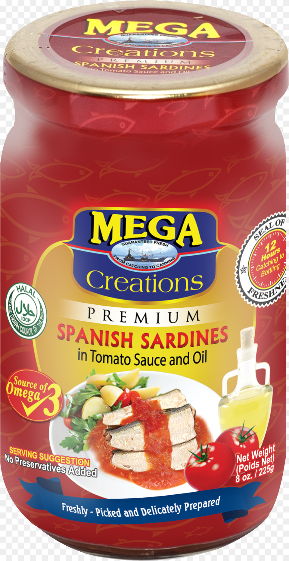 Mega Creations Spanish Sardines In Tomato Sauce And Mega Tuna Png