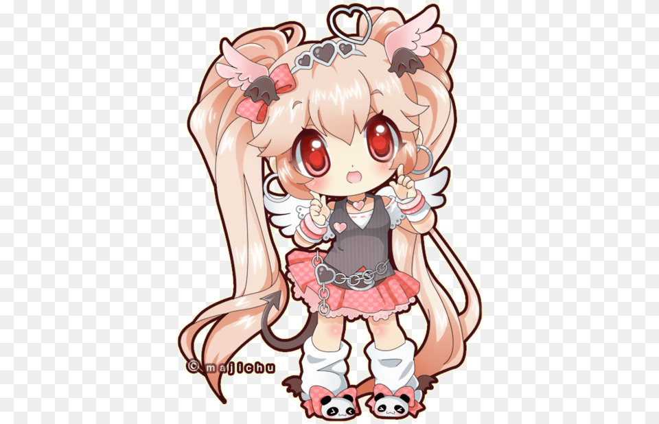 Mega Cute Chibi Anime Chibi Cute, Book, Comics, Publication, Baby Png Image