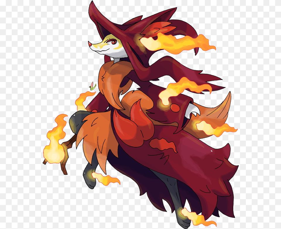 Mega Evolution Delphox Delphox Mega, Baby, Person, Dragon Png Image