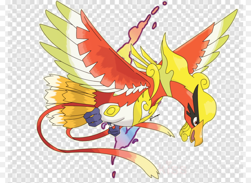 Mega Evolution Ho Oh Clipart Ho Oh Pokmon Lugia Mega Lugia Vs Mega Ho Oh Free Png