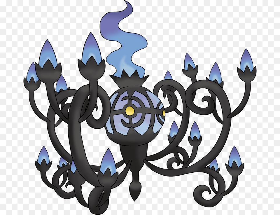 Mega Evolution Pokemon Chandelure, Chandelier, Lamp Png Image