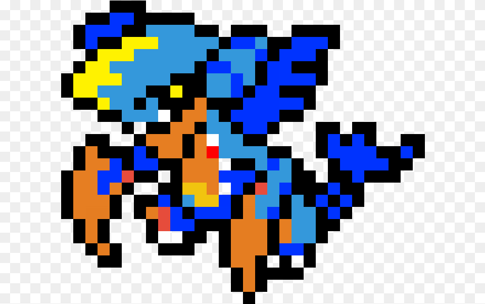 Mega Garchomp Pixel Art Free Png Download