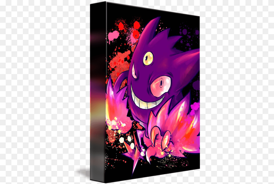 Mega Gengar By Psycho Delicia Mega Ghengar, Art, Graphics, Purple, Book Free Transparent Png