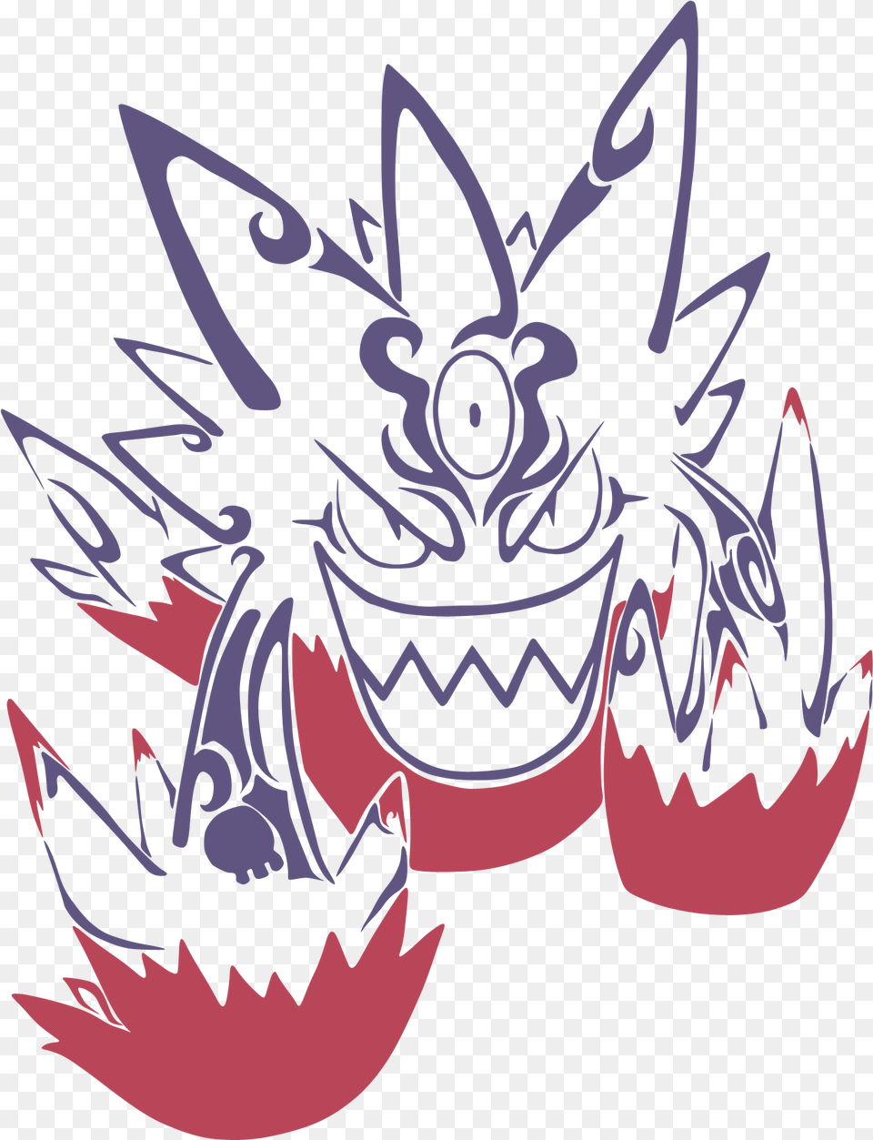 Mega Gengar By Telasra Gengar, Art, Electronics, Hardware, Baby Png