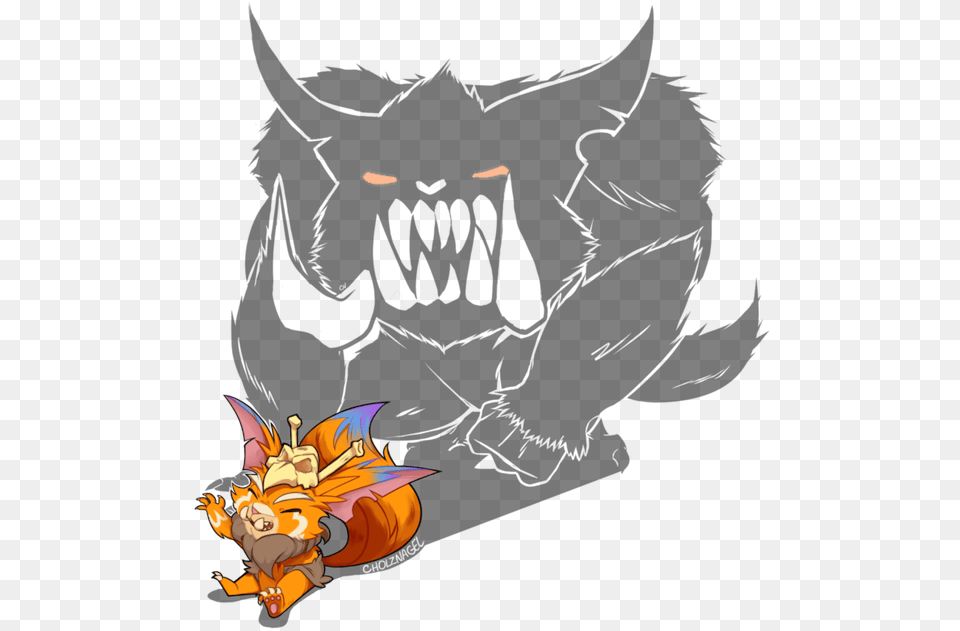 Mega Gnar Fan Art, Cartoon Free Transparent Png