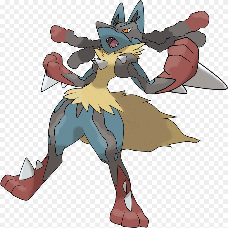 Mega Lucario V2 By Theangryaron Pokemon Mega Lucario, Book, Comics, Publication, Baby Free Png Download