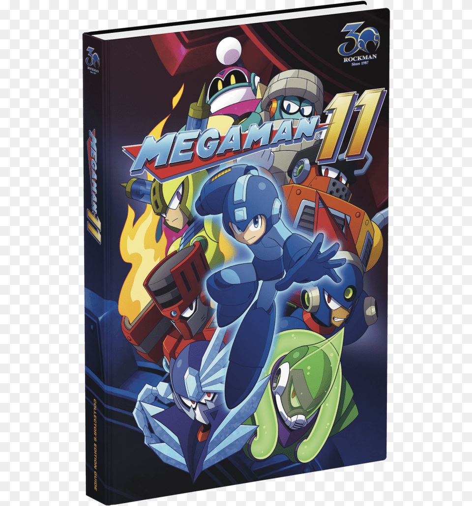 Mega Man 11 Guide, Book, Comics, Publication, Face Free Png Download