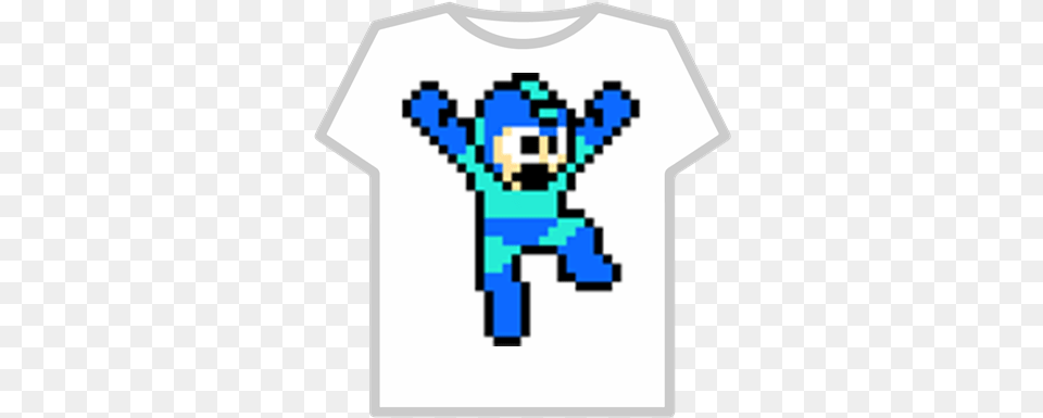 Mega Man 8 Bit Roblox Mega Man 2 Jump, Clothing, T-shirt Free Transparent Png