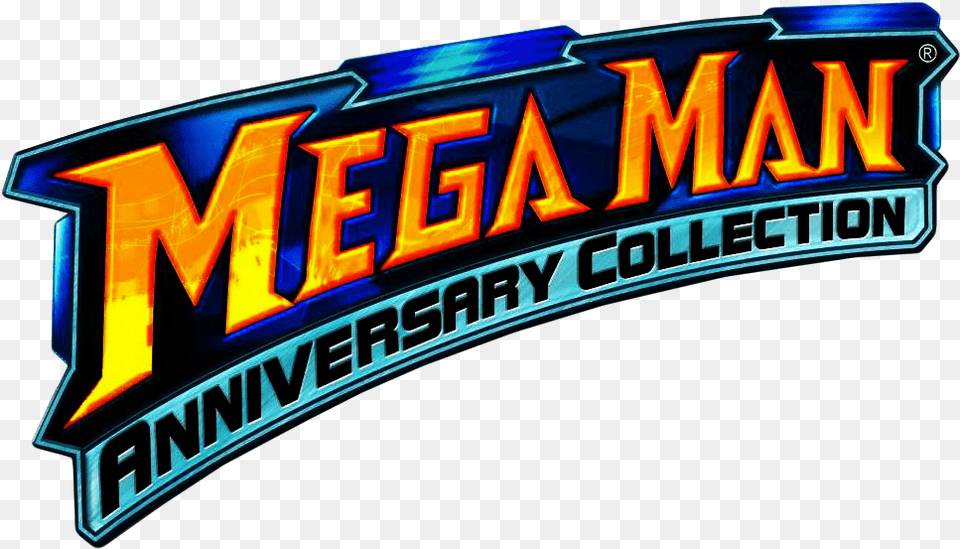 Mega Man Anniversary Collection Mega Man Anniversary Collection Logo, Light, Scoreboard Free Transparent Png