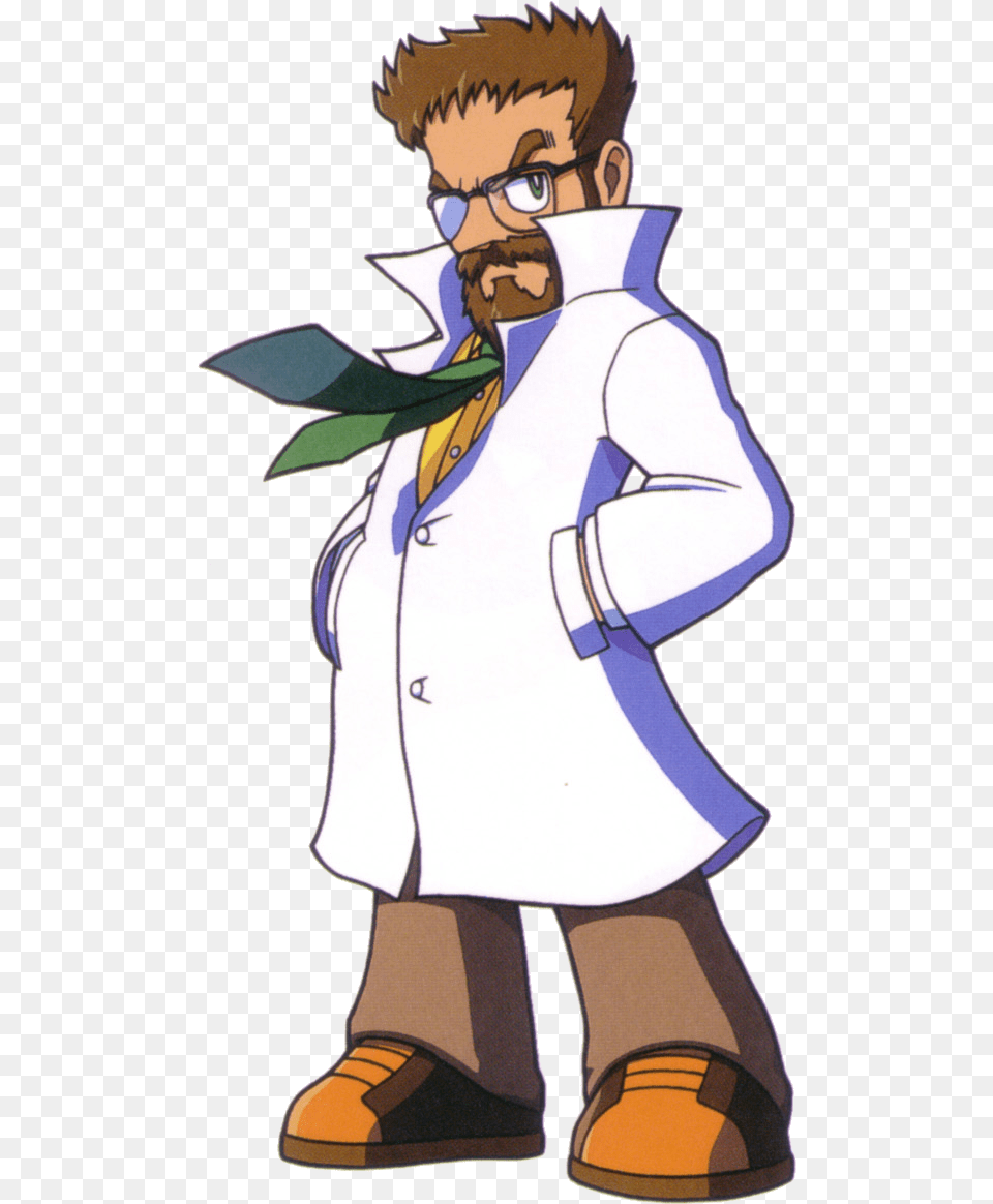 Mega Man Dr Cossack, Lab Coat, Clothing, Coat, Book Free Png