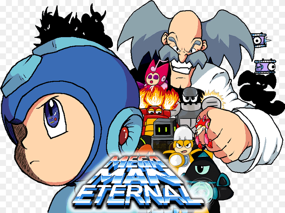 Mega Man Eternal, Book, Comics, Publication, Face Free Transparent Png