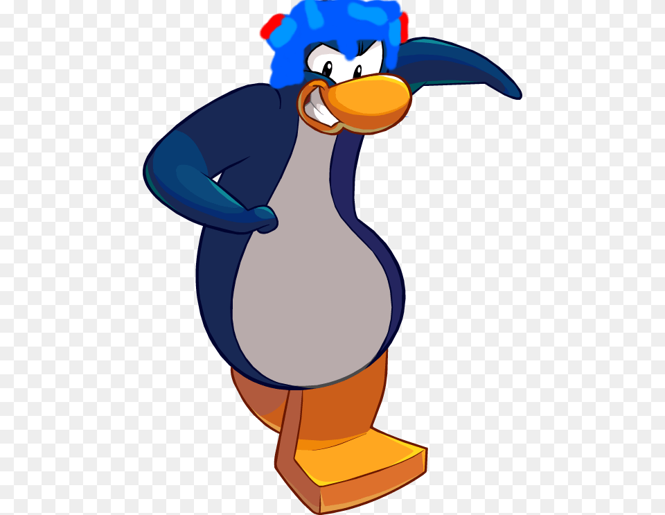 Mega Man Helmet On Penguin By Tpp 2 Penguin Megaman, Cartoon, Person, Animal, Bird Png Image