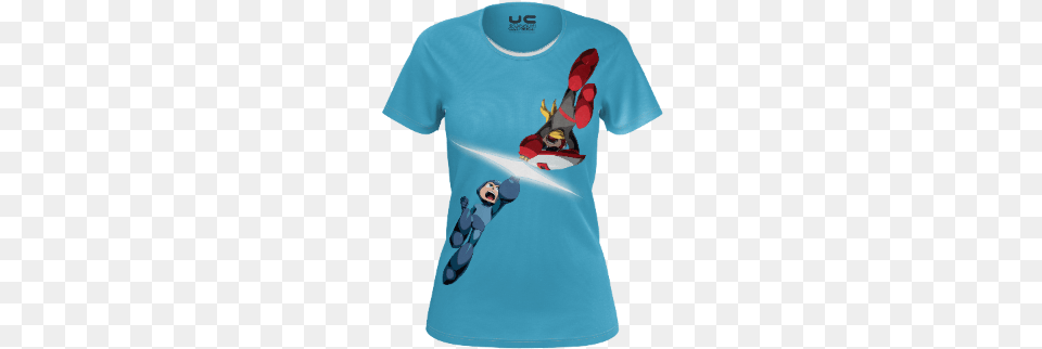 Mega Man Versus Proto Man Shirt, Clothing, T-shirt Free Transparent Png