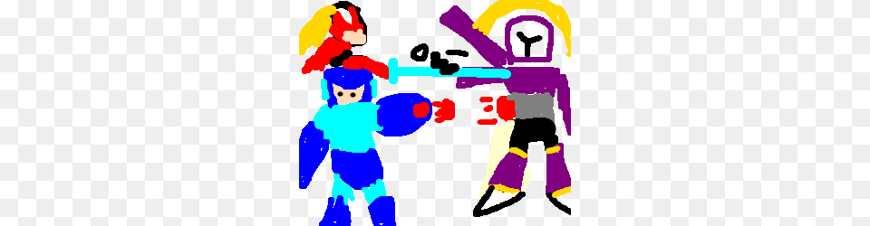 Mega Man X And Zero Defeat Vile, Baby, Person, Face, Head Free Png