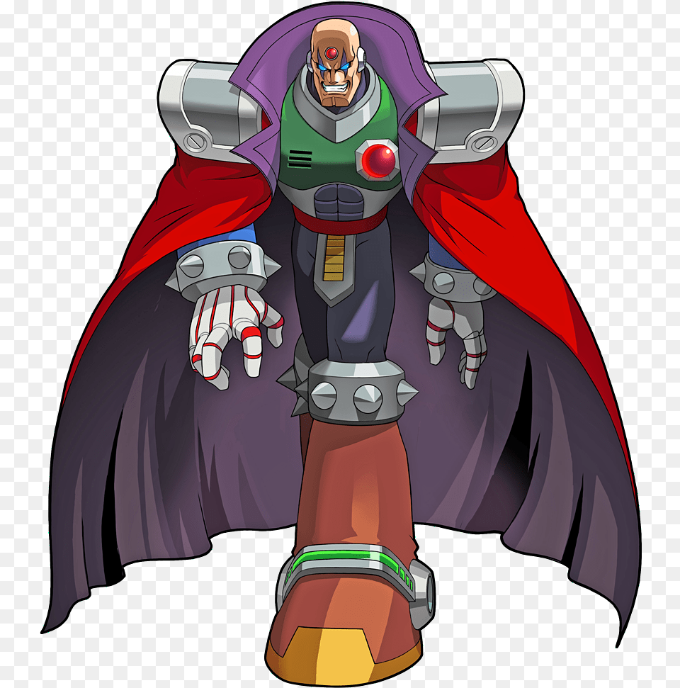 Mega Man X Sigma, Cape, Clothing, Person, Fashion Free Png Download