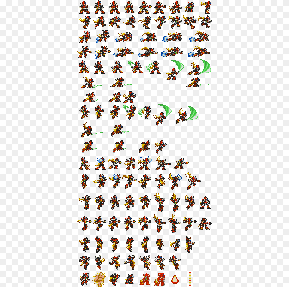 Mega Man X Zero Sprites, Animal, Flock, Person Free Png Download