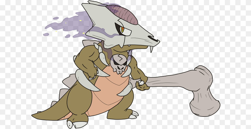 Mega Marowak, Baby, Person, Cartoon Free Png Download