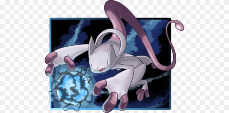 Mega Mewtwo1 Pokemon Mega Evolution Art, Book, Comics, Publication Free Png Download