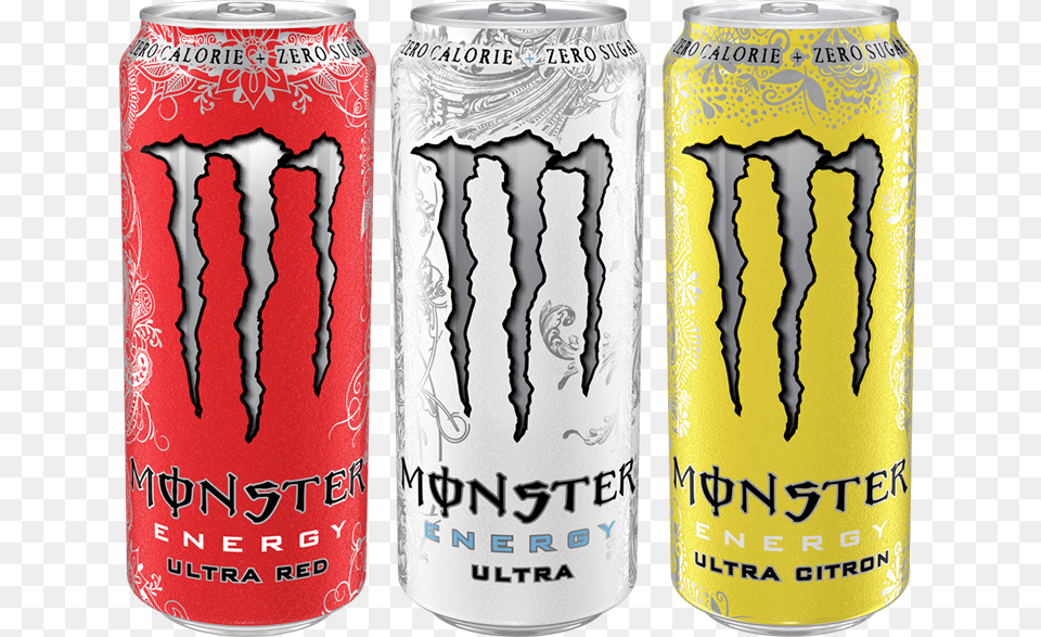 Mega Monster Energy Ultra Monster Energy Ultra Citra, Can, Tin, Alcohol, Beer Free Png Download