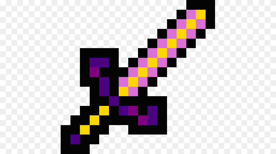 Mega Op Sword Minecraft, Purple Free Png