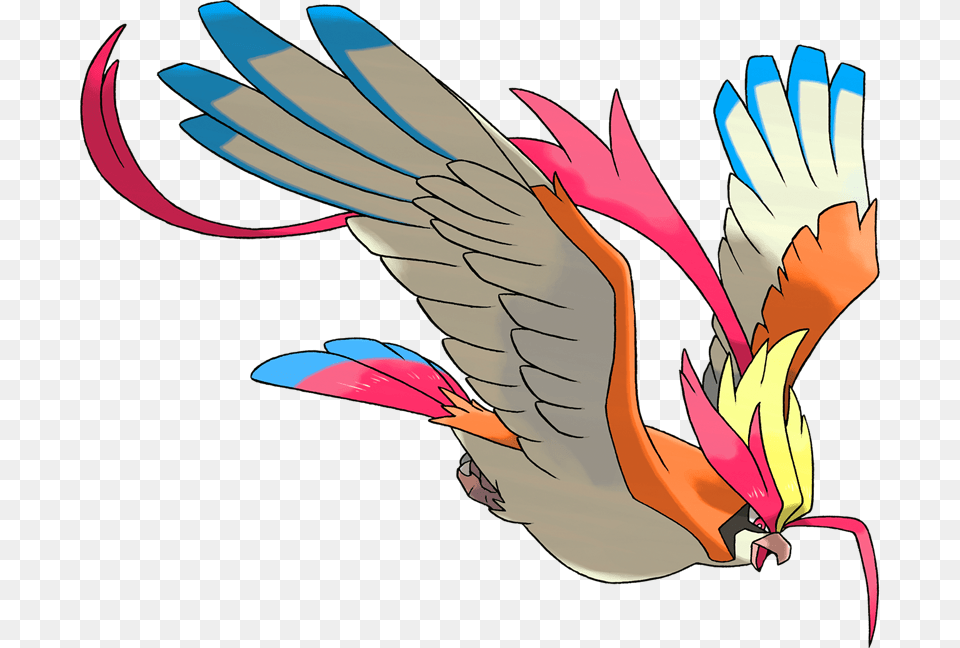 Mega Pidgeot, Animal, Bird, Flying, Fish Free Png Download