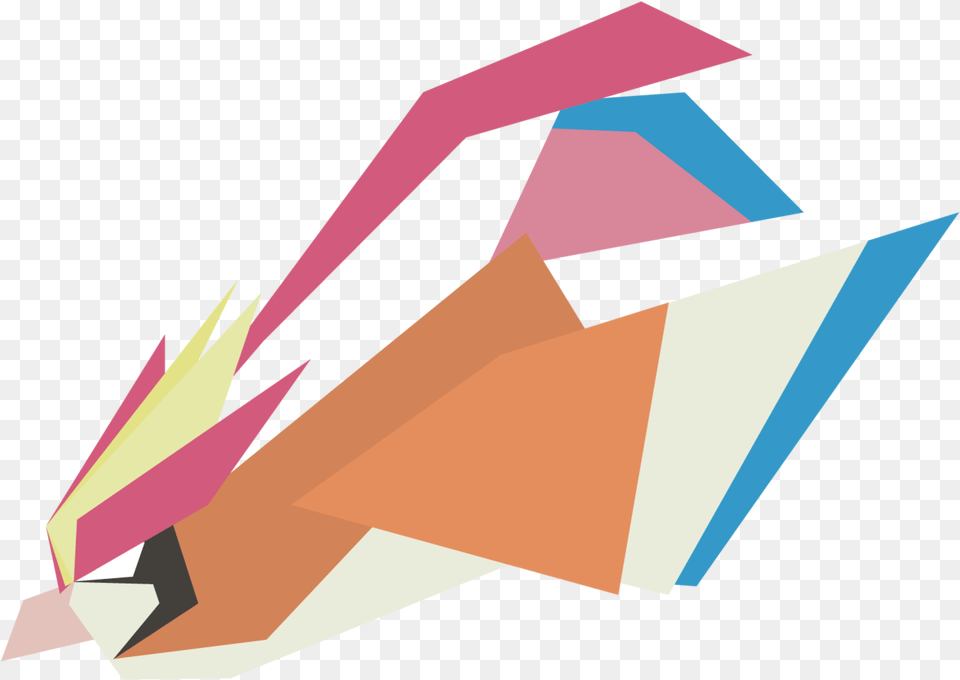 Mega Pidgeotcapable Of Flying Incredibly Quickly, Art, Paper, Graphics, Origami Free Png