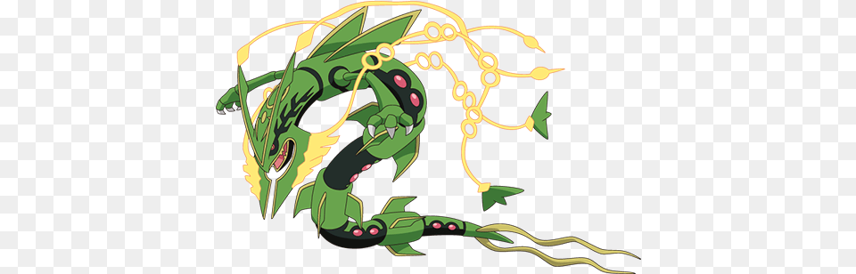 Mega Rayquaza 2 Image Pokemon Characters Mega Rayquaza, Dragon, Dynamite, Weapon Free Png Download