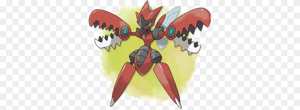 Mega Scizor Mega Evolution Bug Pokemon, Animal, Bee, Insect, Invertebrate Png Image