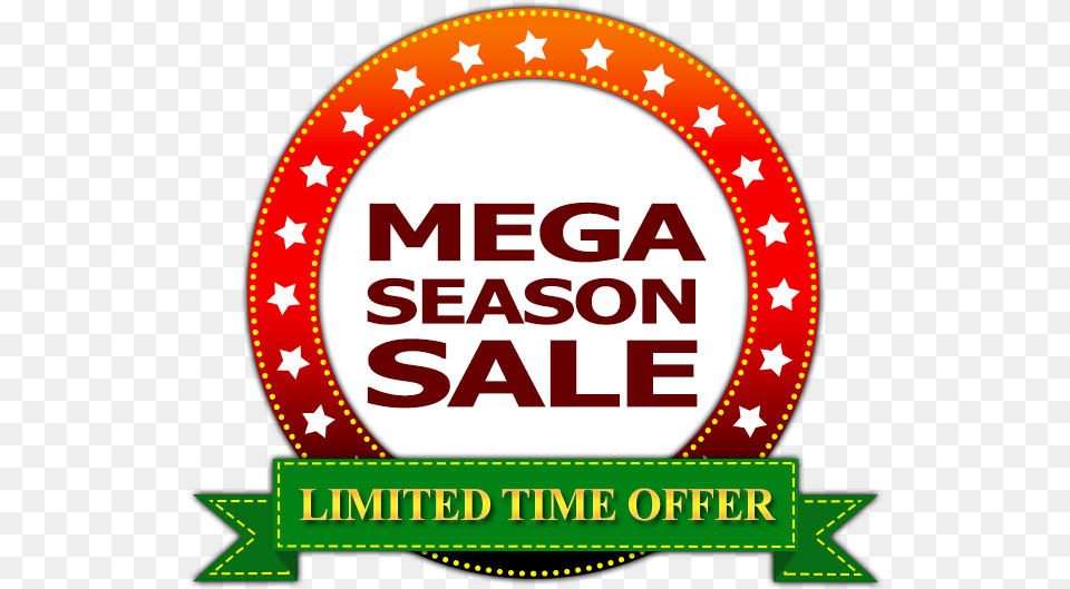 Mega Season Sale Limited Time Offer Circle, Logo, Badge, Symbol Free Transparent Png