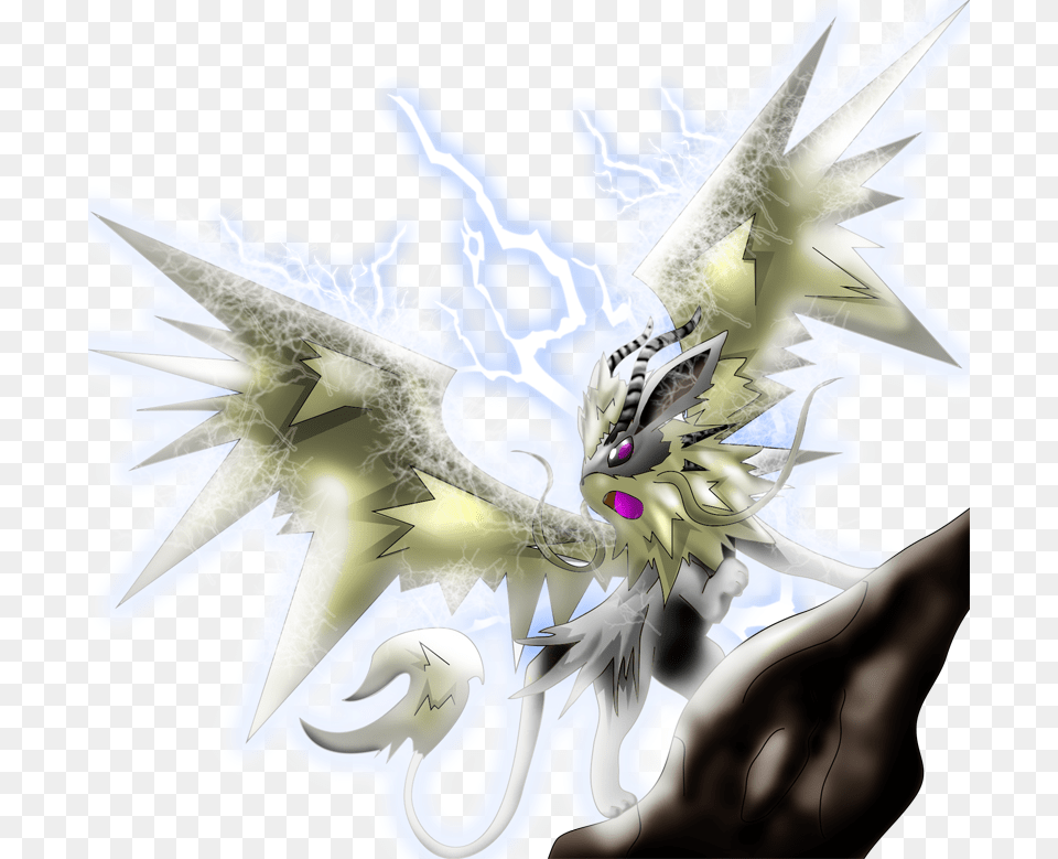 Mega Shiny Jolteon Pokemon, Dragon, Adult, Female, Person Free Transparent Png